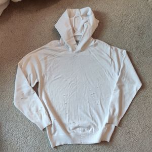 Vince Hoodie distressed white comfortable